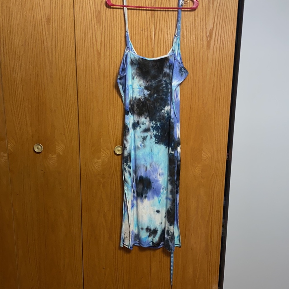 Tye Dye Ribbed Button Down Dress - Picture 9 of 10